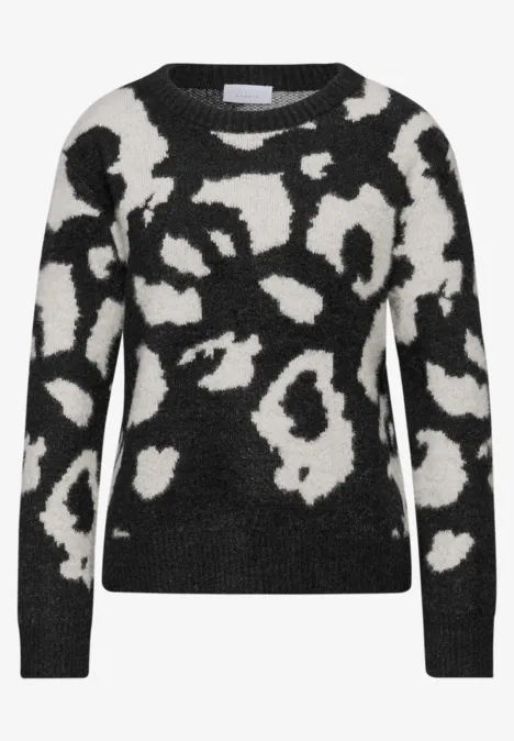 Kuscheliger Rundhalspullover Black