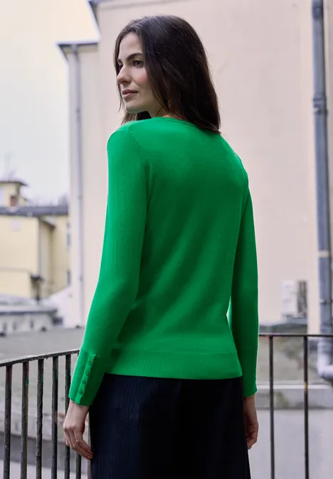 Strickpullover bold green
