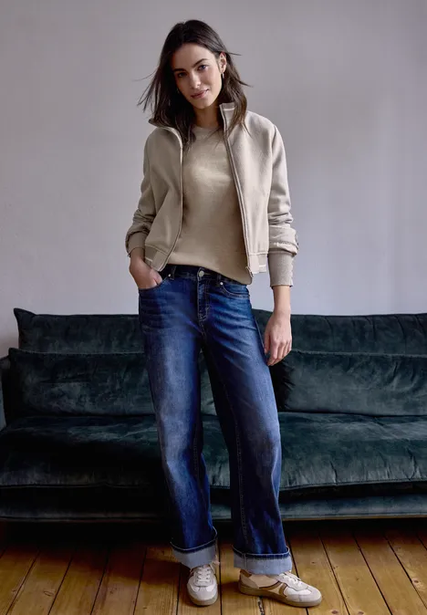 Pull en maille buffed beige mel.