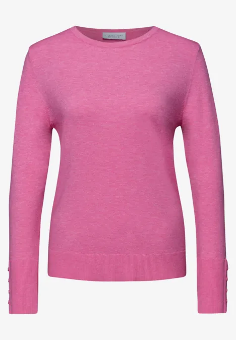 Strickpullover blazing berry mel.