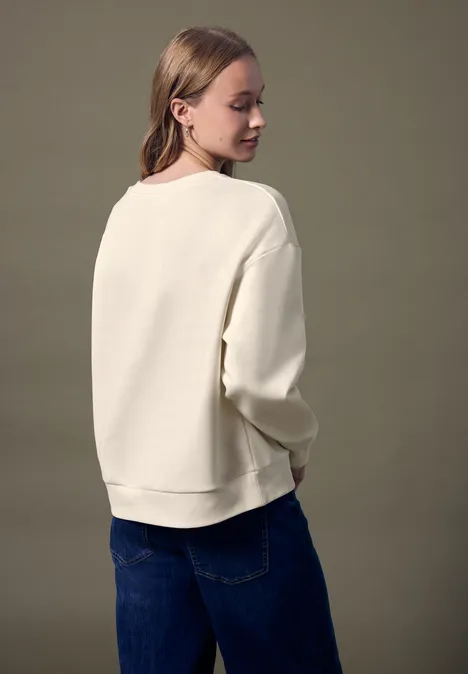Loose Fit Sweatshirt soft beige