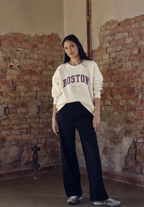 Loose Fit Sweatshirt soft beige