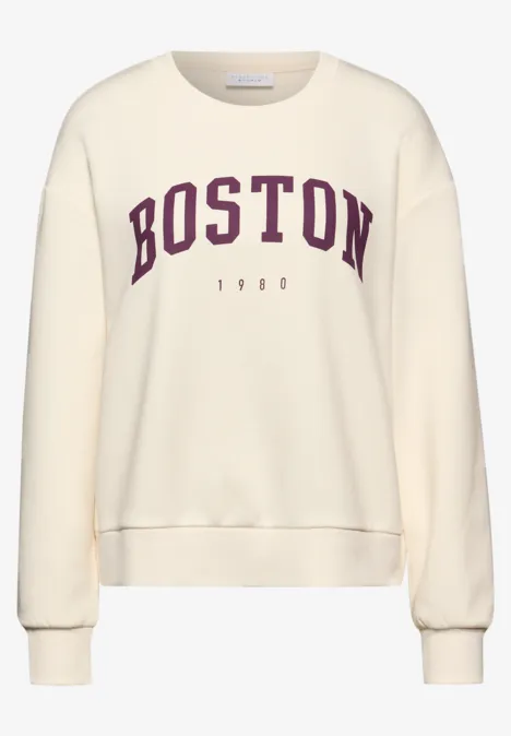 Loose Fit Sweatshirt soft beige