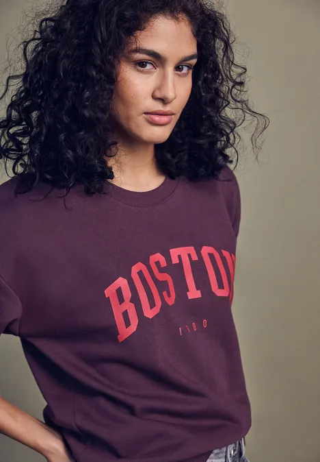 T-Shirt Donna Street One Studio | Girocollo Colorato E Spalla A Goccia | Morbido Mix Cotone Modal