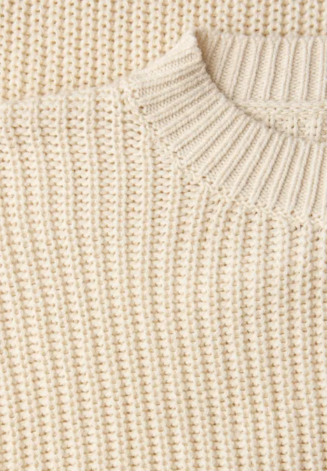 Sweter Pointelle soft beige