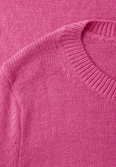 Pull-over en couleur unie blazing berry