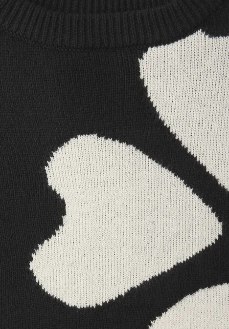 Pull à motif marqueté Black