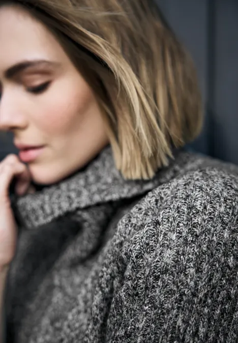 Pull en mouliné Black