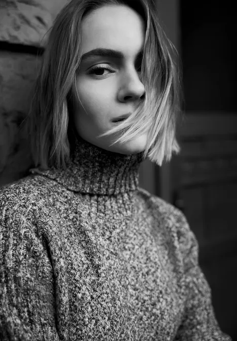 Pull en mouliné Black