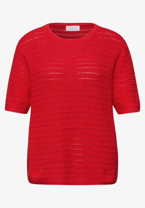 Trui met puntjes torch red