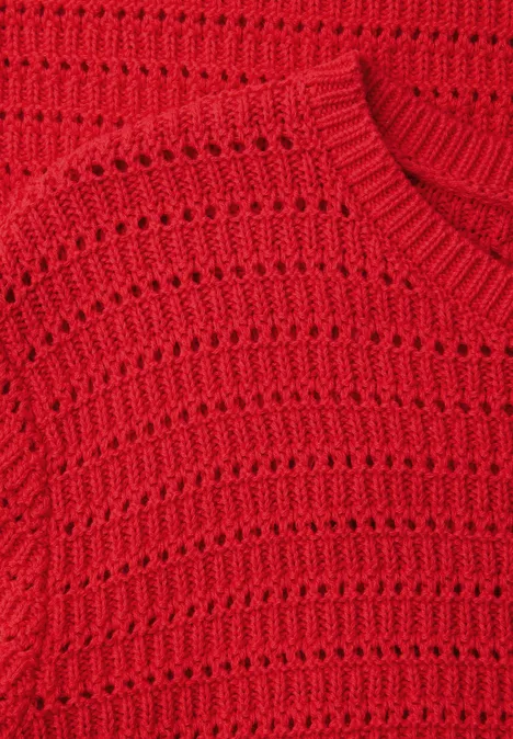 Trui met puntjes torch red