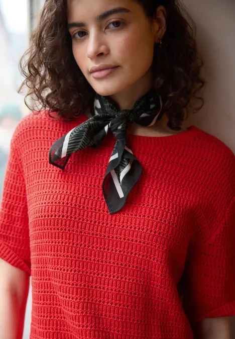 Trui met puntjes torch red