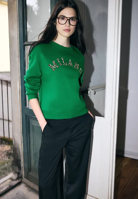 Loose Fit Sweatshirt bold green