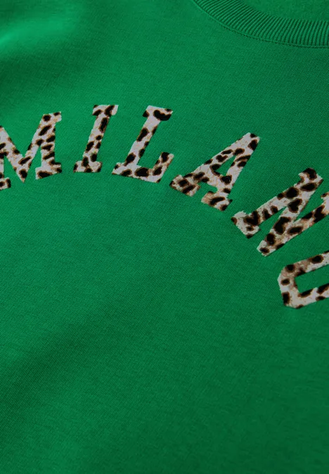 Sweater Loose Fit bold green