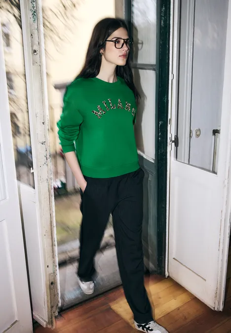 Sweater Loose Fit bold green