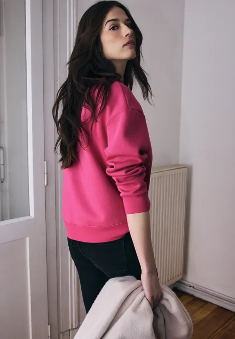Sweater Loose Fit dark candy pink
