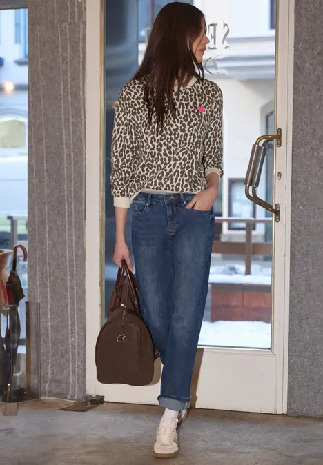 Sweat-shirt Léo light buffed beige