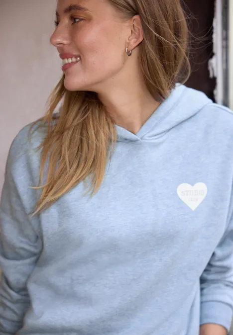 Hoodie met Artwork blue echo mel. Hoodie met Artwork blue echo mel.