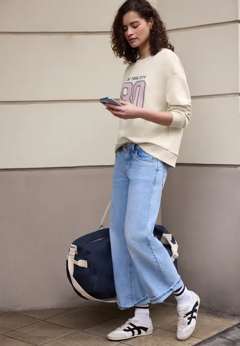 Sweat-shirt avec artwork stone sand mel.