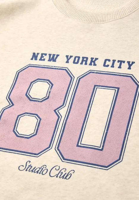 Sweat-shirt avec artwork stone sand mel.