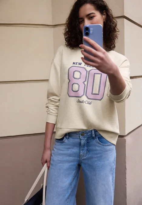 Sweat-shirt avec artwork stone sand mel.