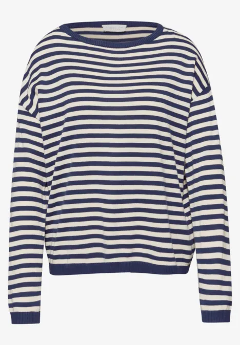 Gestreifter Pullover moonlit indigo Gestreifter Pullover moonlit indigo