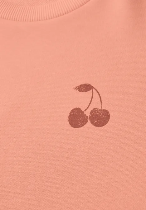 Sweat-shirt à manches longues avec backprint soft tangurine