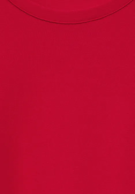 Basic Langarmshirt urban red