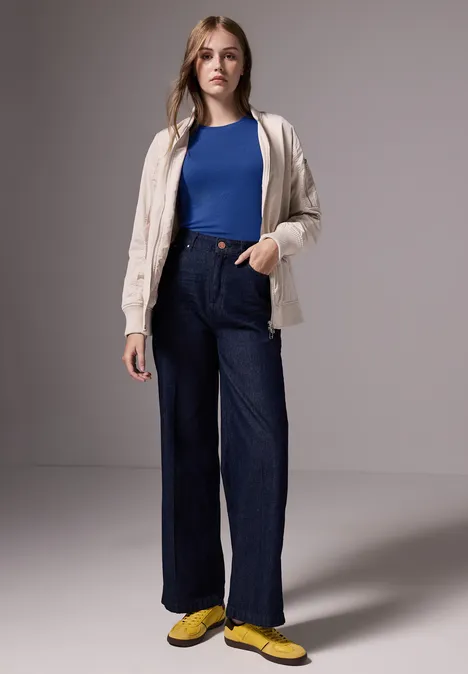 Basic Langarmshirt force blue