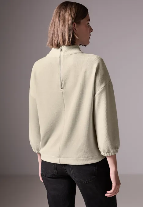 Glänzendes Shirt lucid white