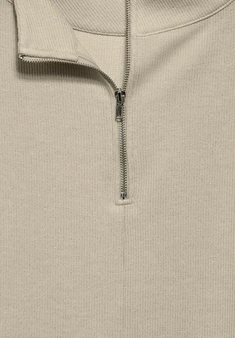 Glänzendes Shirt lucid white