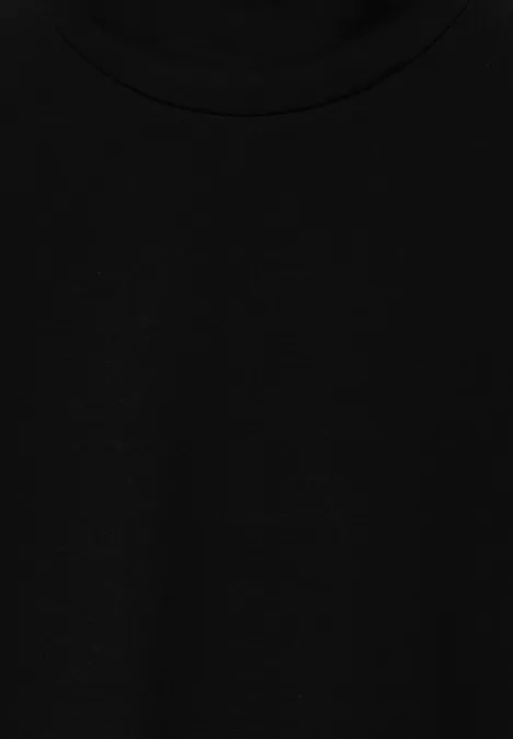 Shirt mit Turtleneck Black