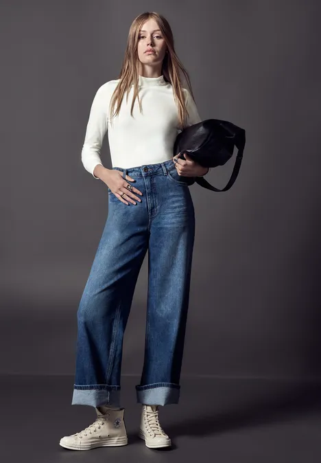 Shirt mit Turtleneck off white