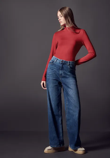 Shirt mit Turtleneck urban red