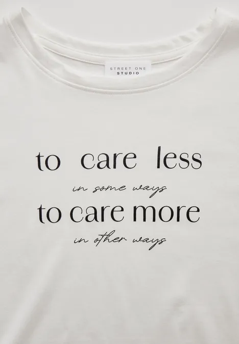 T-shirt met print off white