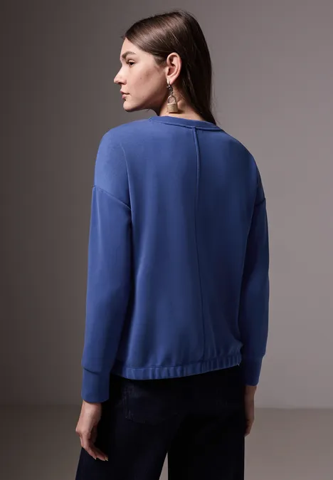 Chemise en soie force blue