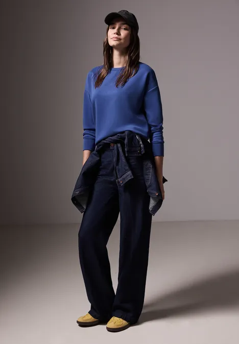 Chemise en soie force blue