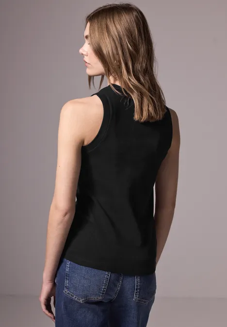 Elastisches Top Black