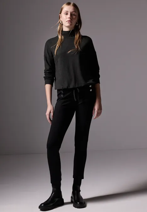 T-shirt à manches courtes doux anthracite melange