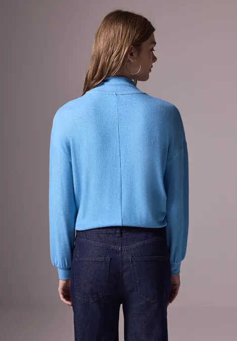 Softes Turtleneck-Shirt silver lake mel.
