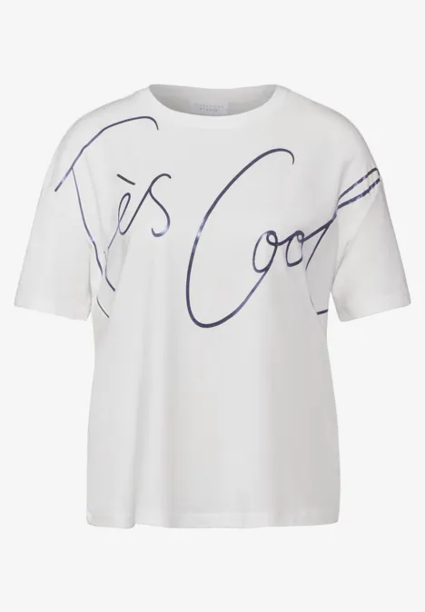 T-Shirt mit Wording off white