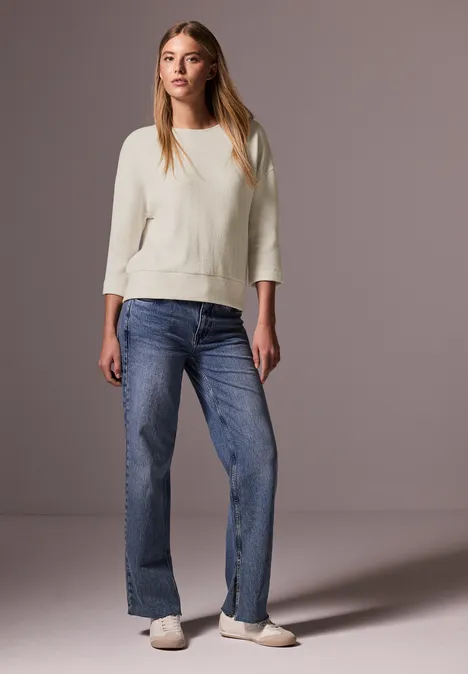 Strukturshirt lucid white