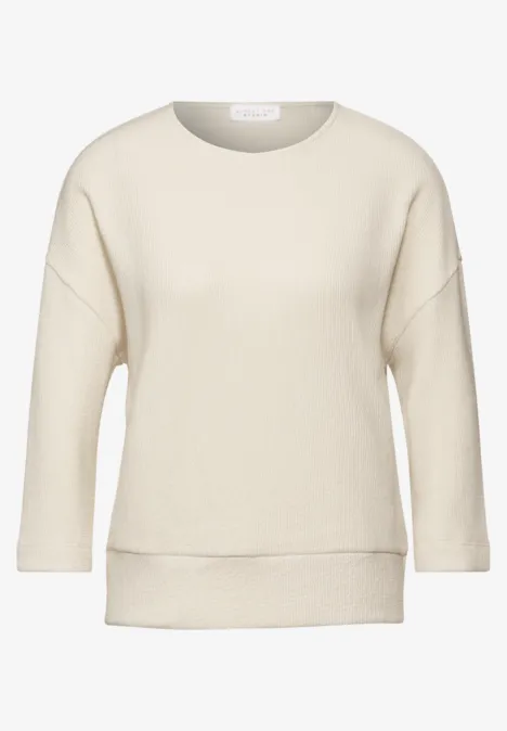 Strukturshirt lucid white