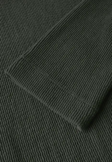 Strukturshirt oil green