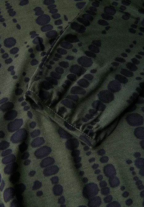 Bedrucktes Shirt oil green