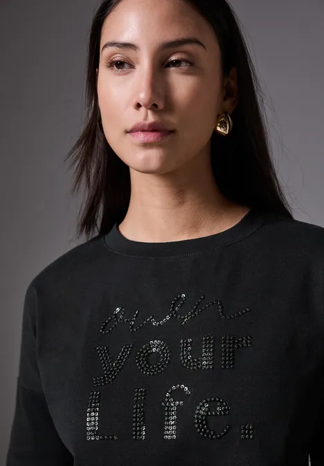 Kurzarmshirt Black