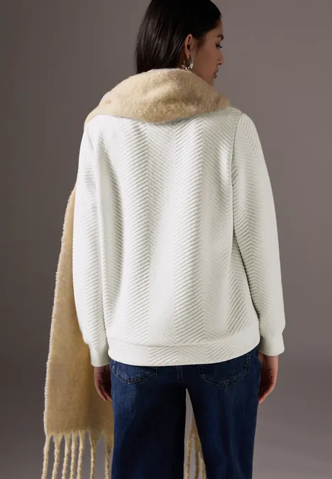 Strukturshirt off white