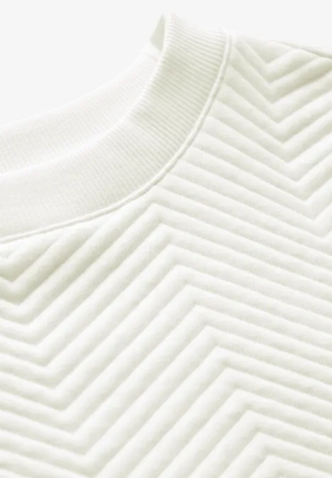 Strukturshirt off white