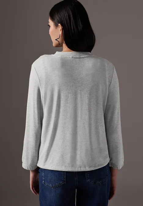 Kurze Jacke saltwater grey melange