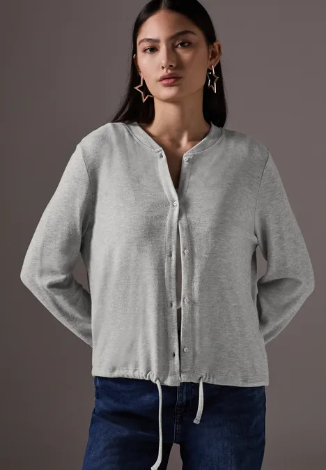 Kurze Jacke saltwater grey melange
